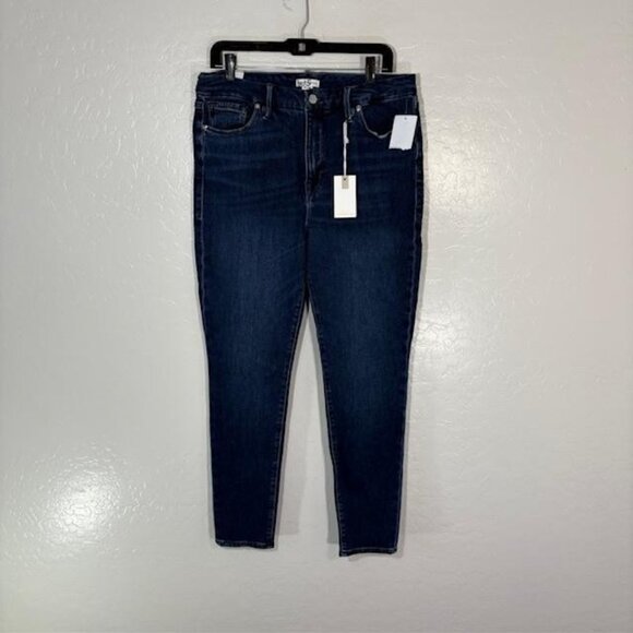 Good American Jeans Womens 14/32 Blue Good Legs Skinny Sculpting Stretch Denim - Picture 1 of 8